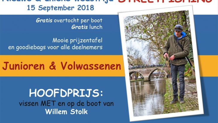 Unieke Streetfishing wedstrijd in Willemstad en Hellevoetsluis