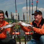 Forelvissen: hoe in de zomer op een vijver? zomerse foreltechniek