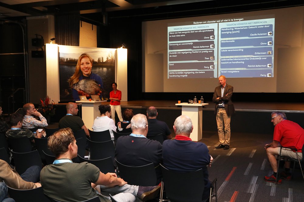 Uit een enquête onder sportvissers en bestuurders en vrijwilligers van hengelsportverenigingen bleek het delen van viswater via de Gezamenlijke Lijst van Nederlandse VISwateren bij zowel voor- als tegenstanders, een belangrijk thema.