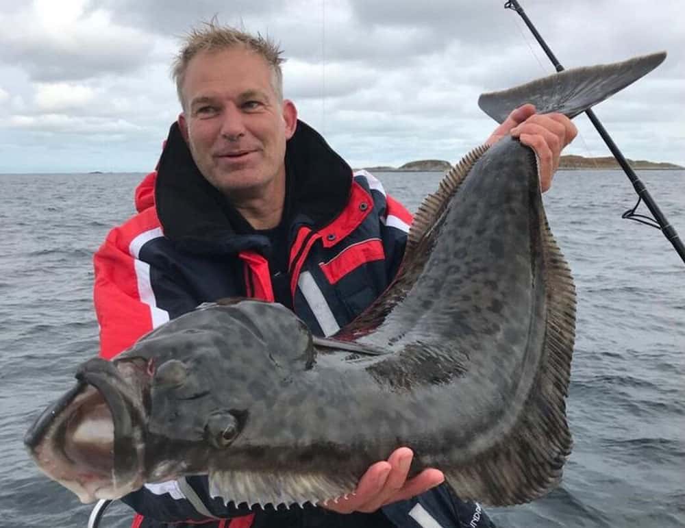 In nog geen 45 minuten varen we naar het eiland Rolvsoya waar er een grote hoeveelheid visstekken zijn.