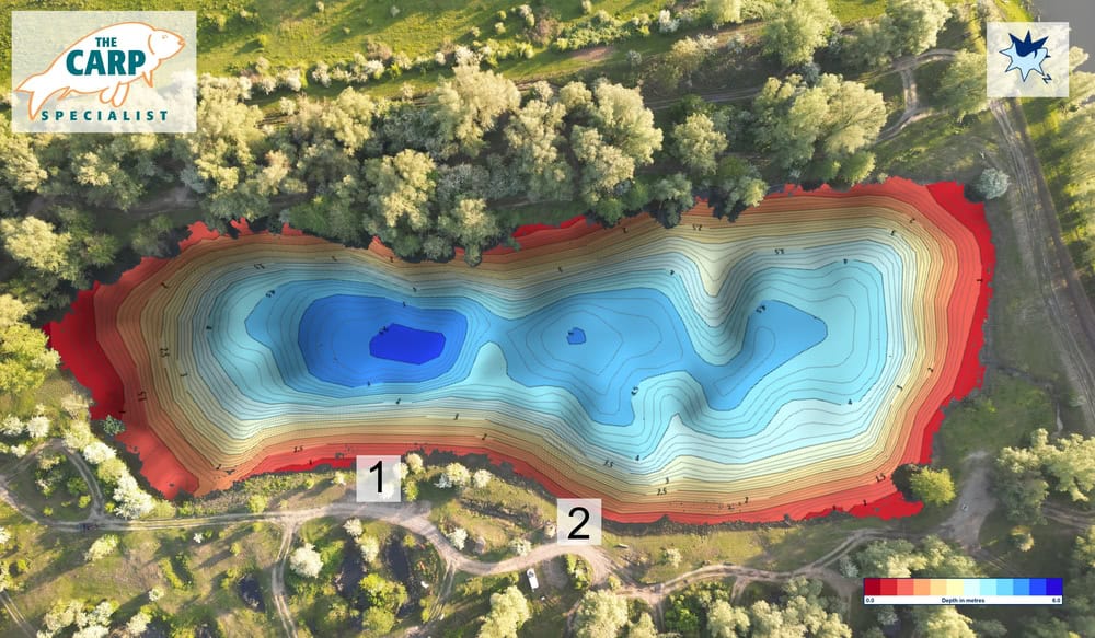 Het water is zo'n twee hectare groot en gelegen aan de rand van een prachtig Natura2000-natuurgebied.