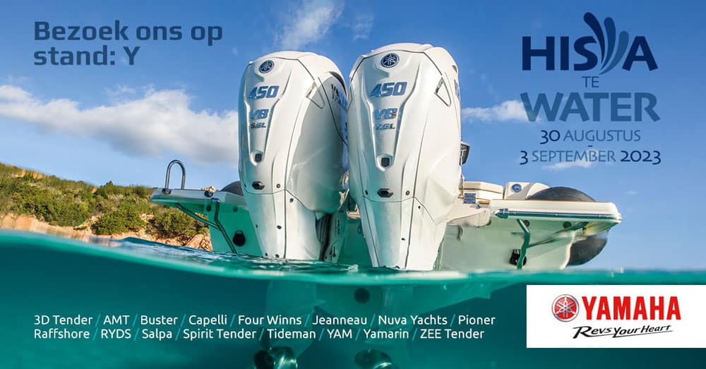 Maak kennis met een diversiteit aan boten en de wereld van Yamaha op Hiswa te Water stand ‘Y’.