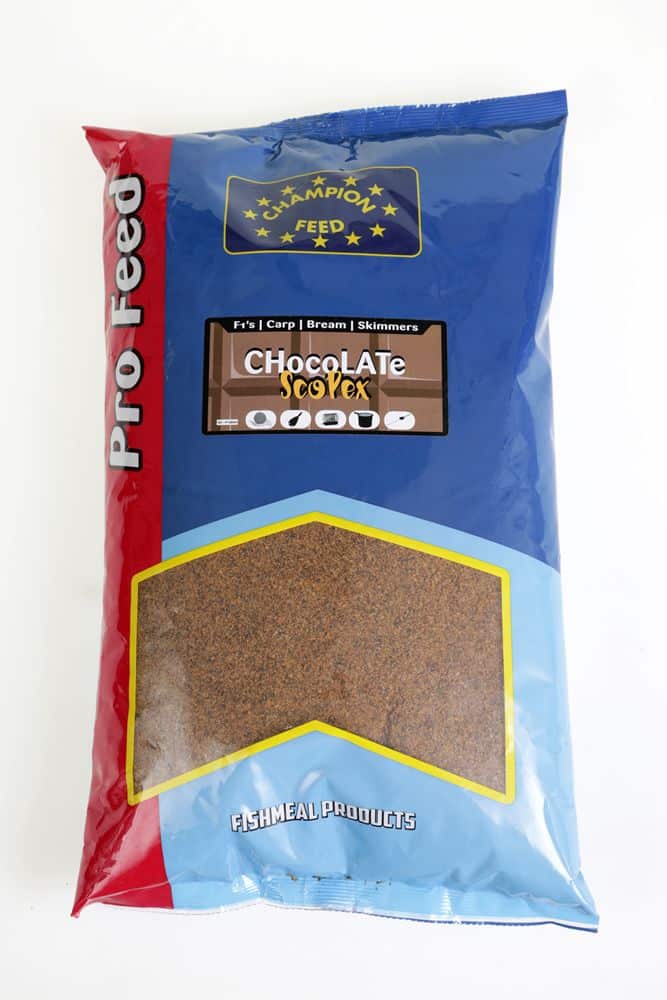 Het Champion Feed Pro Feed – Chocolate Scopex lokvoer is een lokvoer wat veel vismeel bevat.