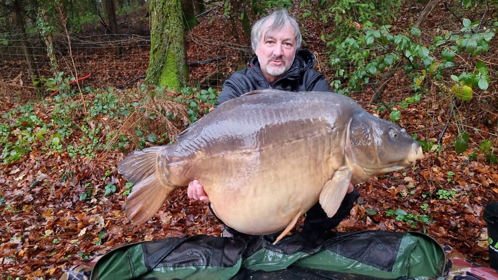 In de vijvers zwemmen rond de 160 karpers met gewichten tot 25 kg!