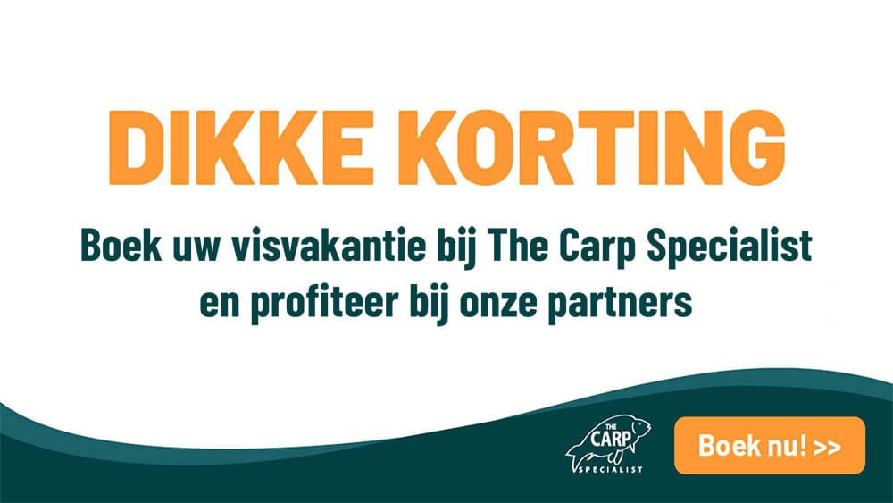 Inmiddels is het al enkele jaren traditie bij The Carp Specialist dat ‘vroegboekers’ profiteren van mooie kortingen bij haar partners. Zo kun je kwalitatief karperaas en karpermateriaal tegen gereduceerde prijzen aanschaffen, en alle beetjes helpen nietwaar?!