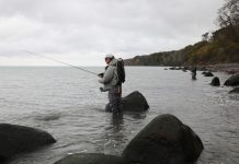 Vliegvissen op zeeforel